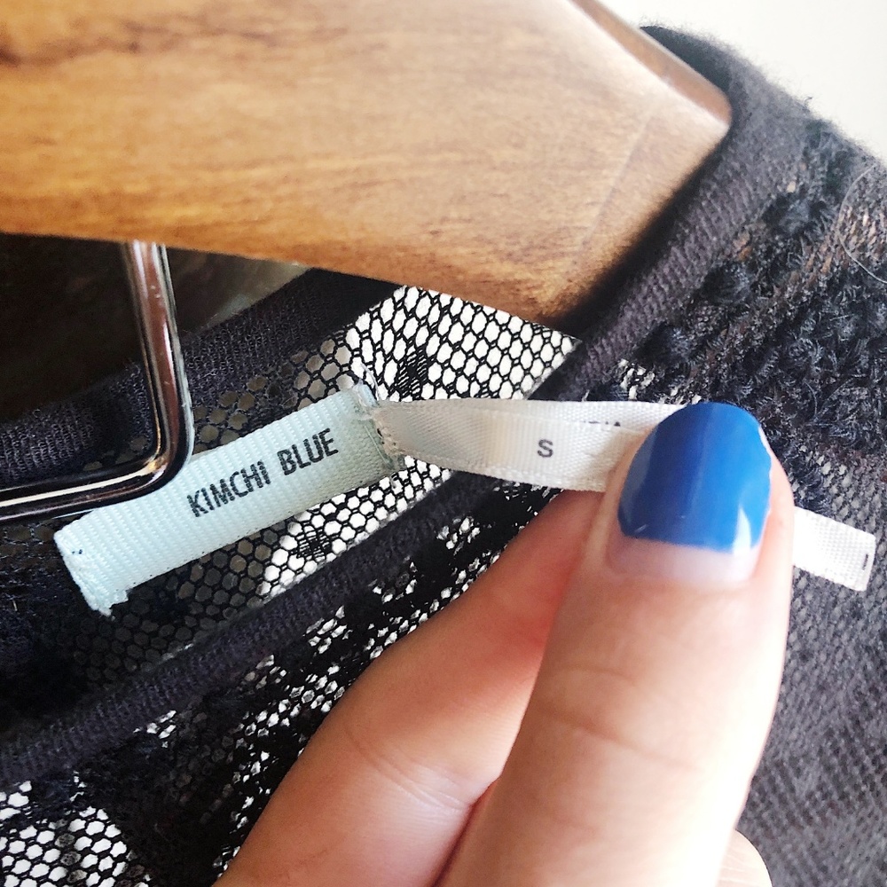 KIMCHI BLUE URBAN OUTFITTERS LACE FLOWY DRESS - Picture 4 of 6